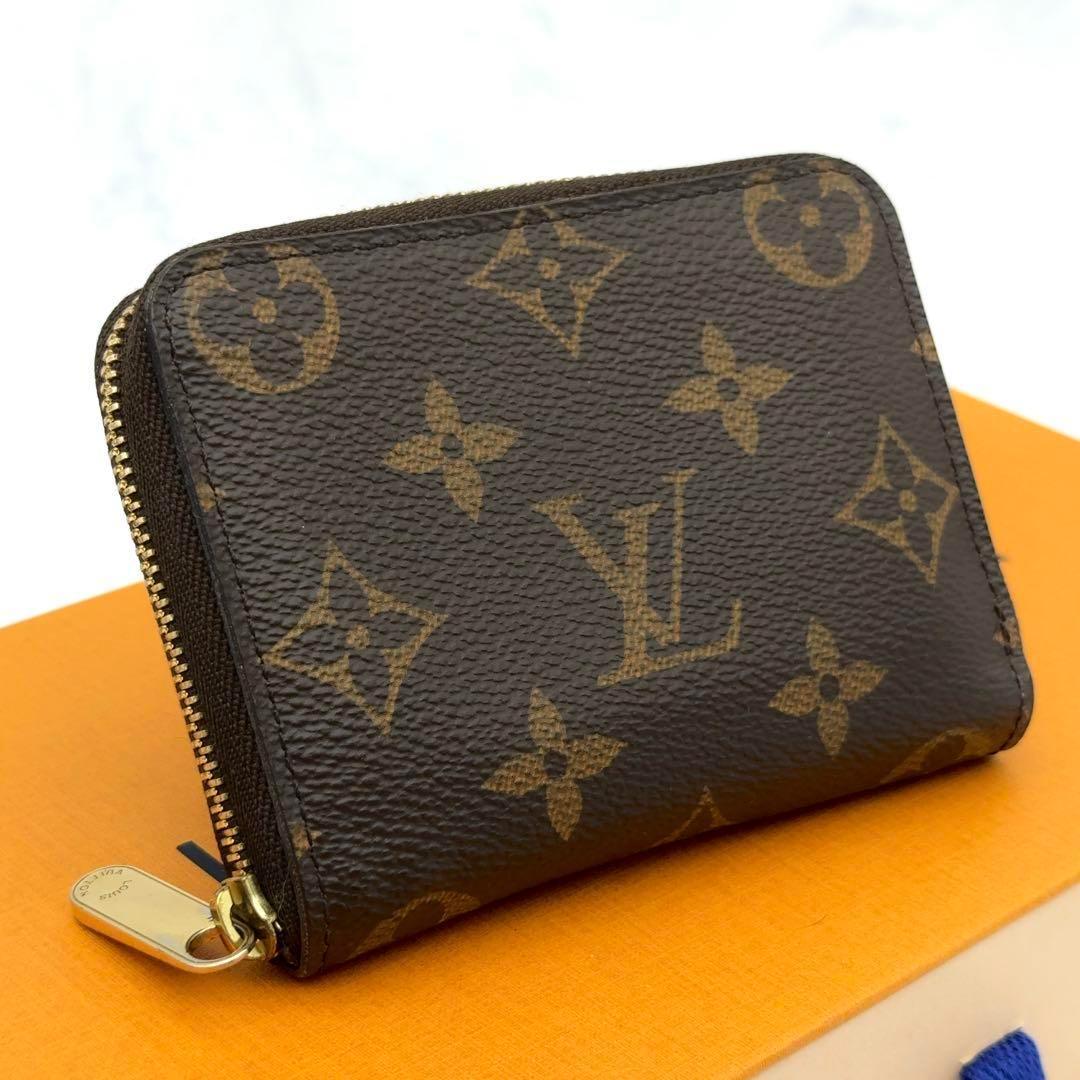 【最高級美品】ルイヴィトン モノグラム ジッピーパース ケース 茶色