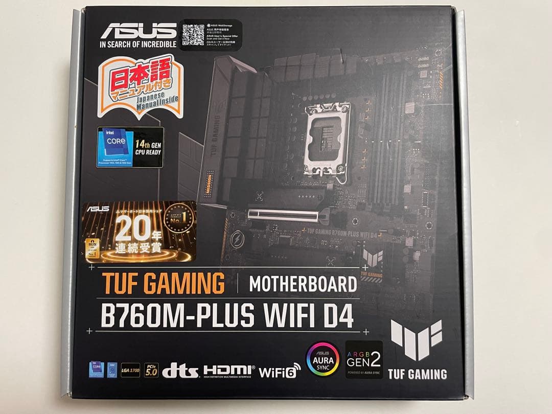 最速取引 ASUS TUF GAMING B760M-PLUS WIFI D4