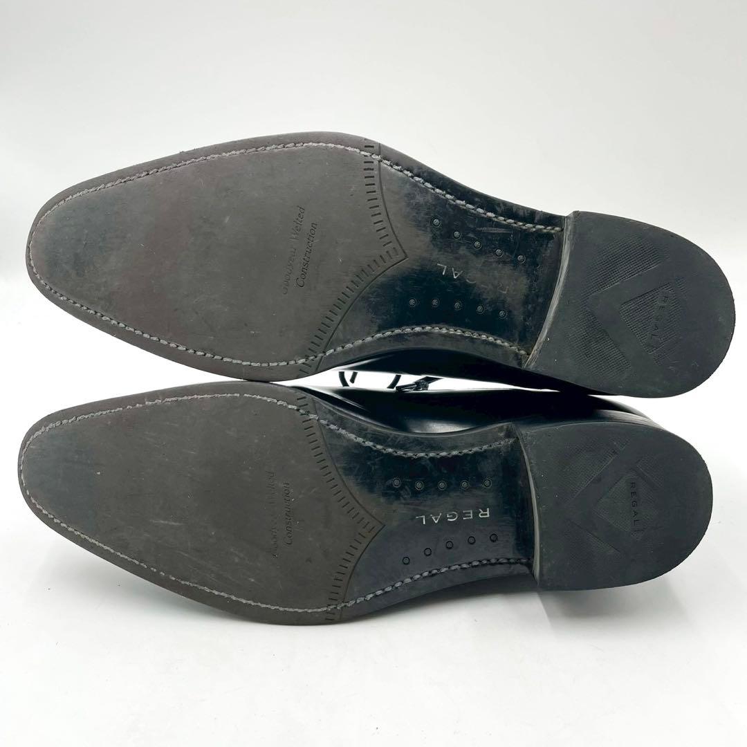 リーガル ビジネスシューズ ストレートチップ 内羽根 黒 25.0 Y1384