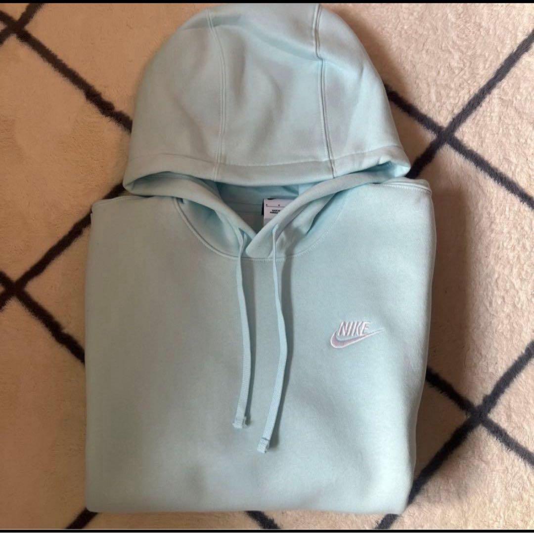 NIKE 水色 パーカー スウェット セットアップ 上のみs 最安値