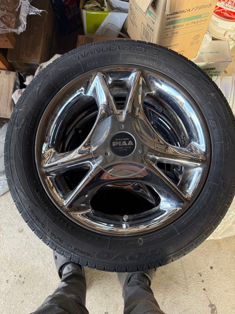 PIAA 14インチ ホイールセット タイヤ付き