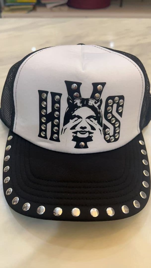 【未使用】ヒステリックグラマー　スタッズメッシュキャップ 0077