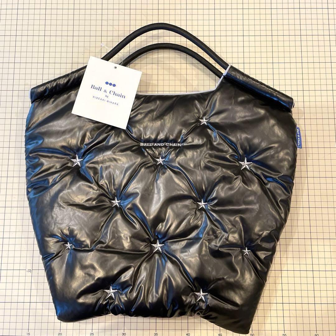 ボールアンドチェーン　黒×シルバー刺繍　中綿（M）新品未使用