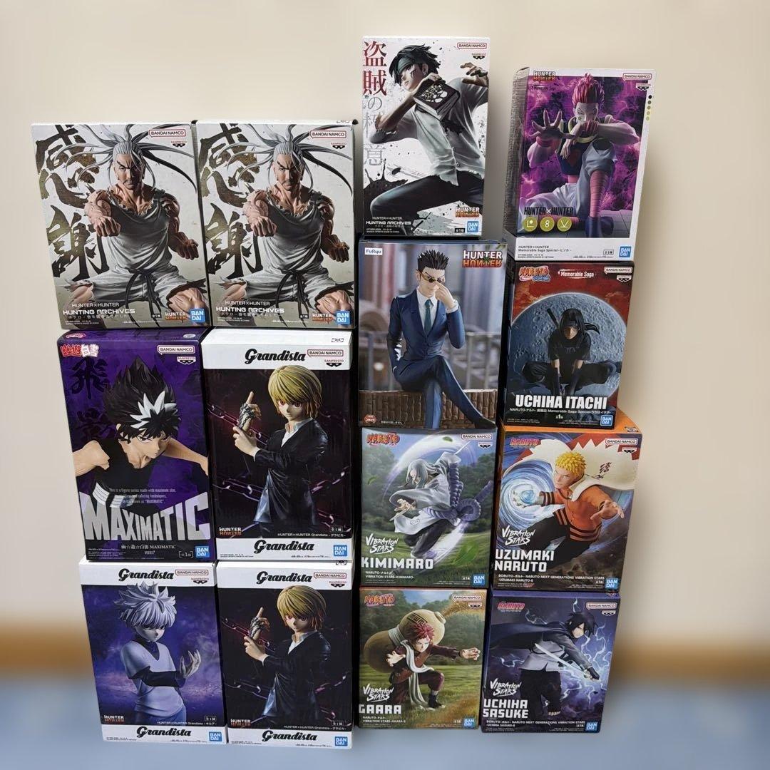 NARUTO HUNTER×HUNTERフィギュア箱14箱セット