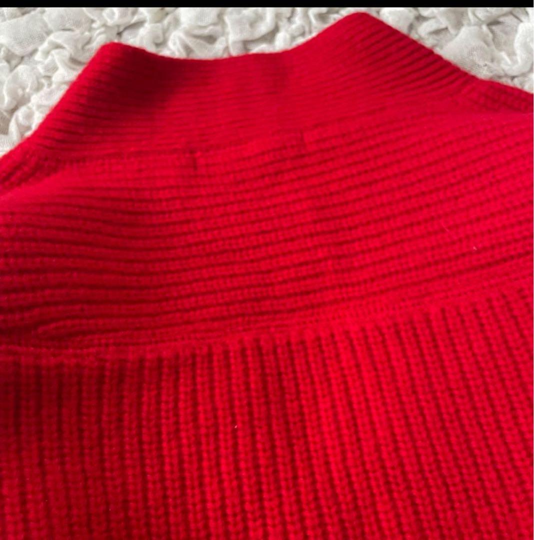 極美品ジャーナルスタンダード カーディガン　1.54万　ゆったり赤ウール100%