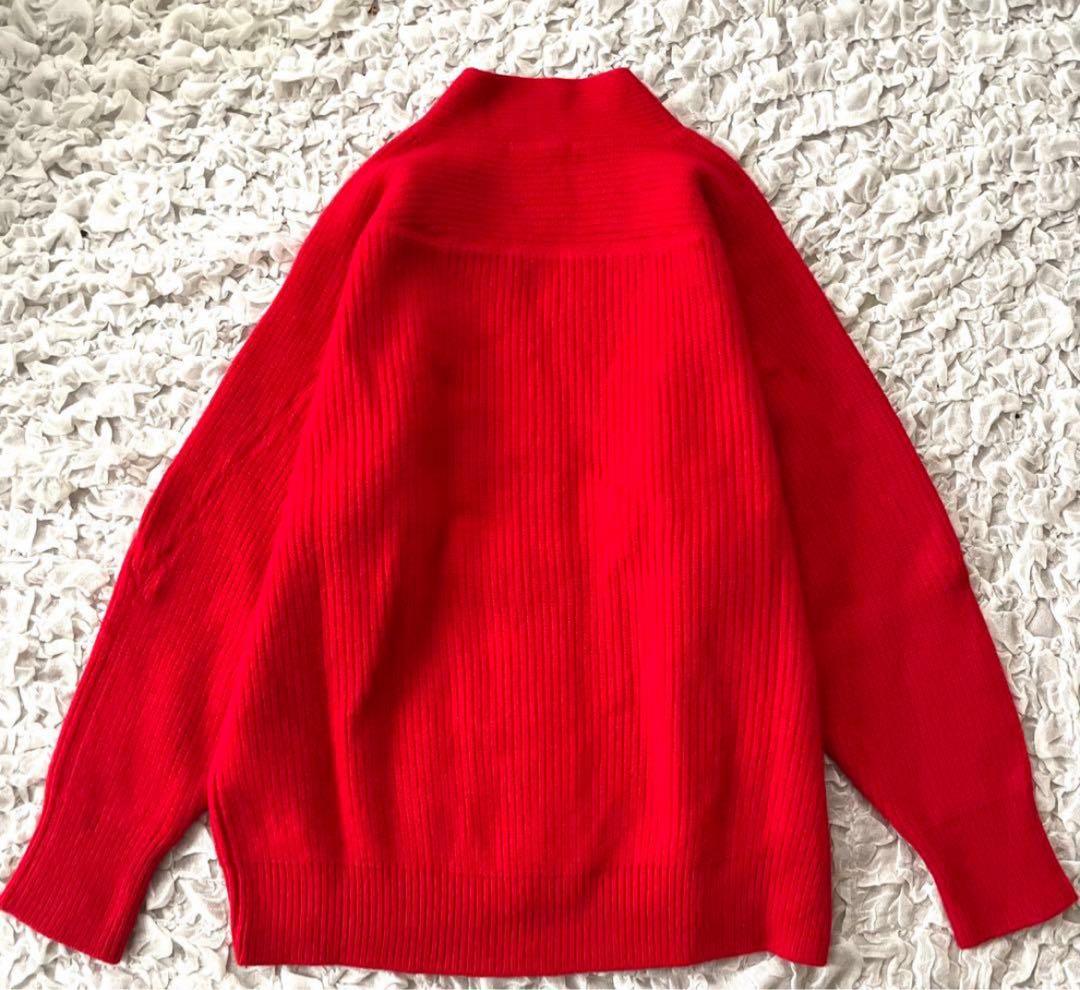 極美品ジャーナルスタンダード カーディガン　1.54万　ゆったり赤ウール100%
