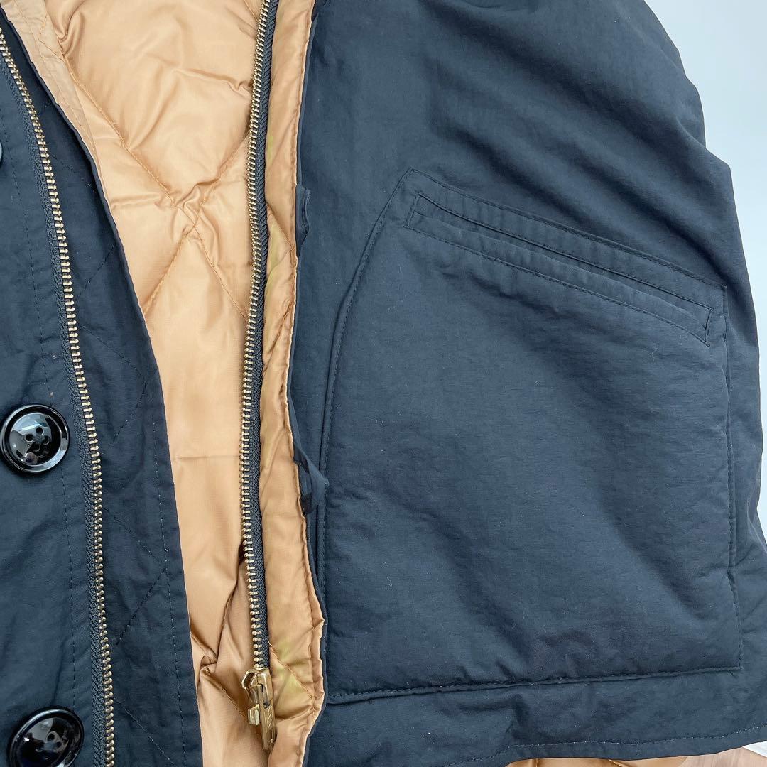 【希少】 AT-DIRTY デッキダウンベスト アーマー ベスト LL 黒 ボア