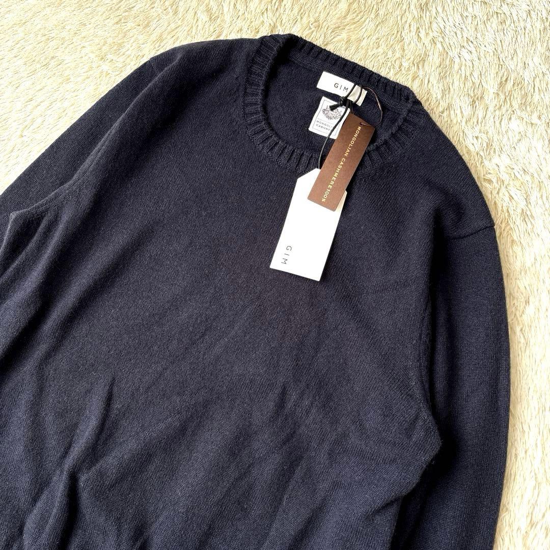 25AW完売未使用タグ☆gim ジム ニット ハイゲージ クルーネック カシミヤ