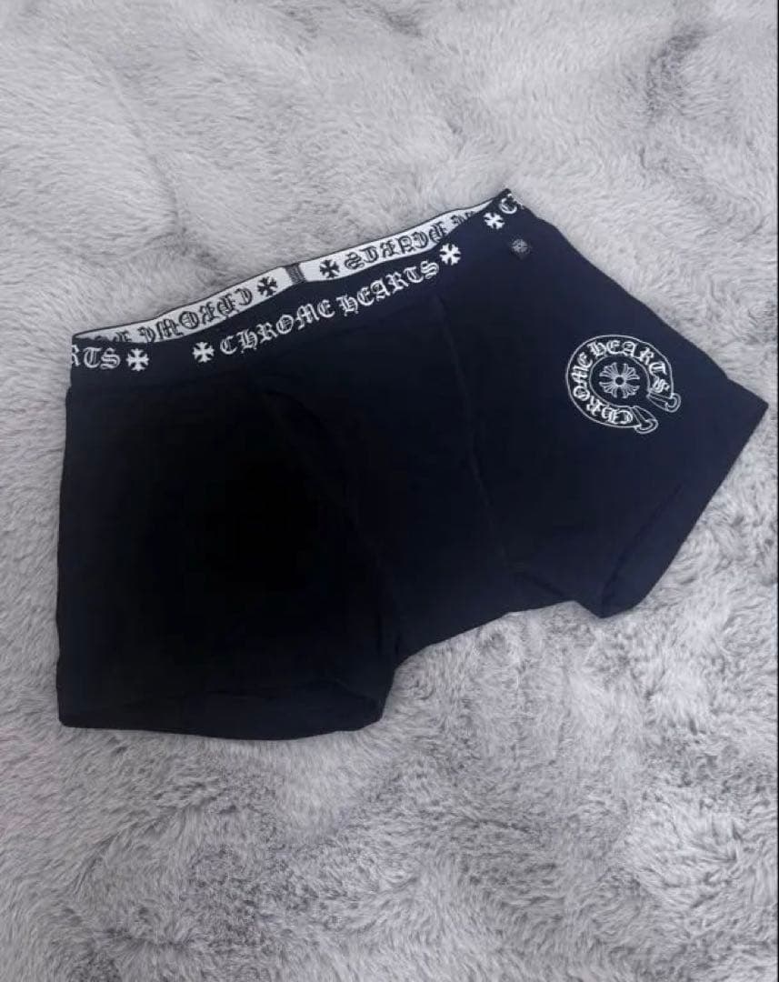Chrome Hearts黒ボクサーパンツメンズパンツ新品未使用！Mサイズ