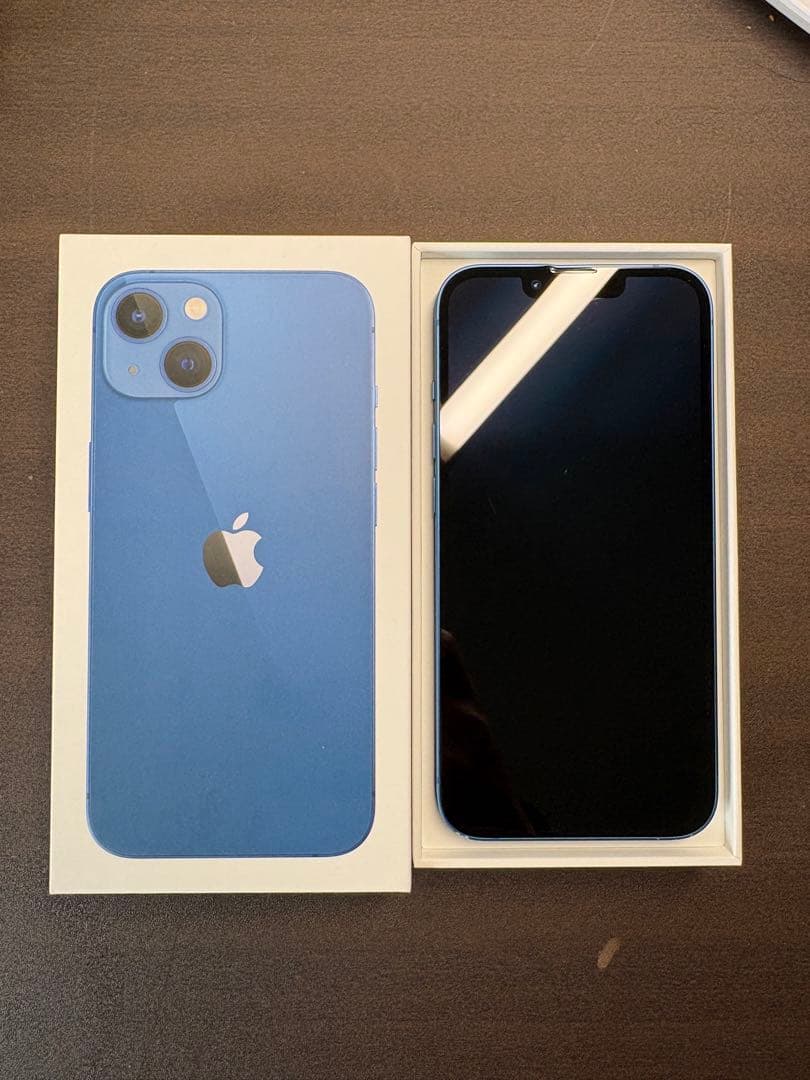 Apple iPhone 13 ブルー 本体 充電ケーブル付き