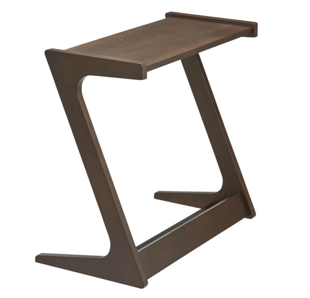 Zeta ソファサイドテーブル　ダークブラウン