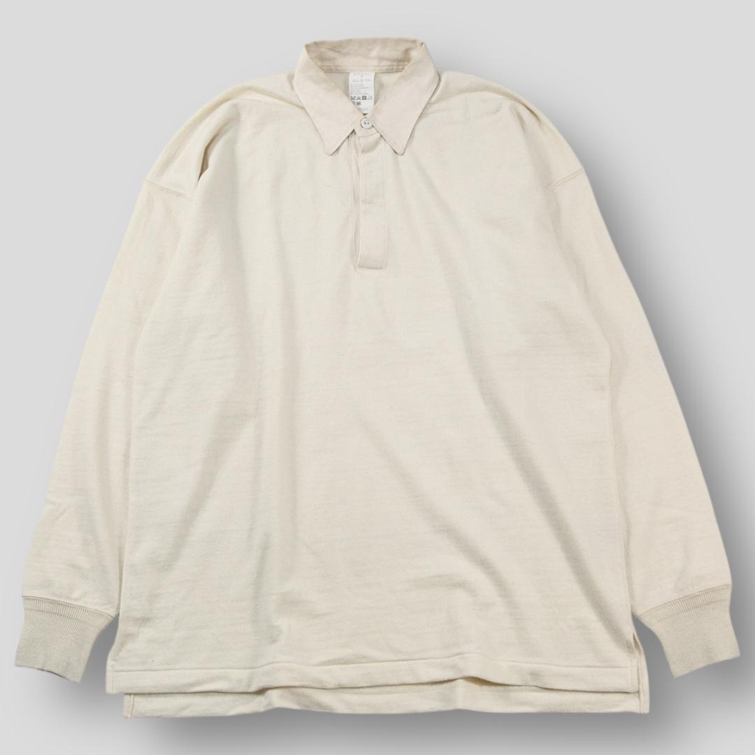 COMOLI 22AW ウール ラグビーシャツ W03-05012 3 ECRU