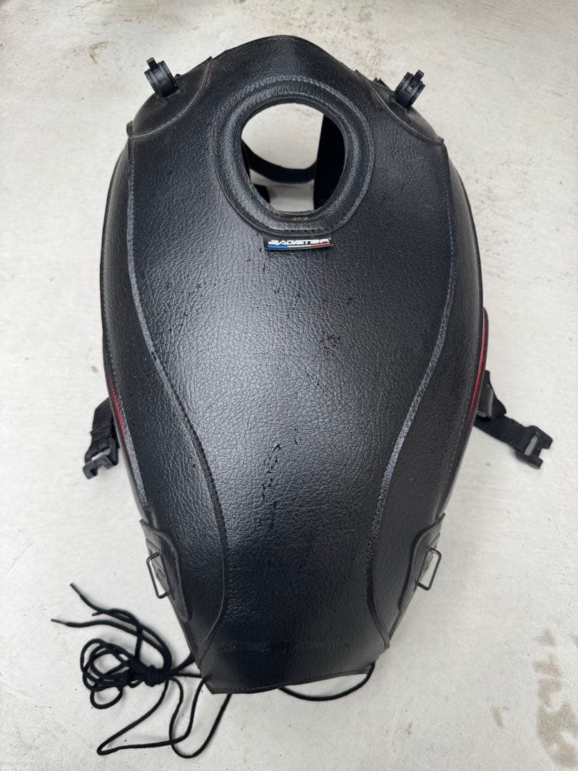 【Yoshiaki さま専用】エストレヤ　タンクカバー赤黒【皮】