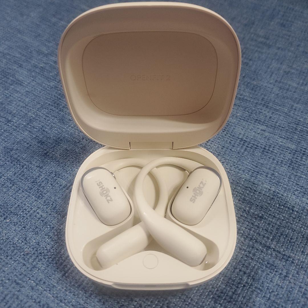 SHOKZ　OpenFit 2 ワイヤレスイヤホン ホワイト