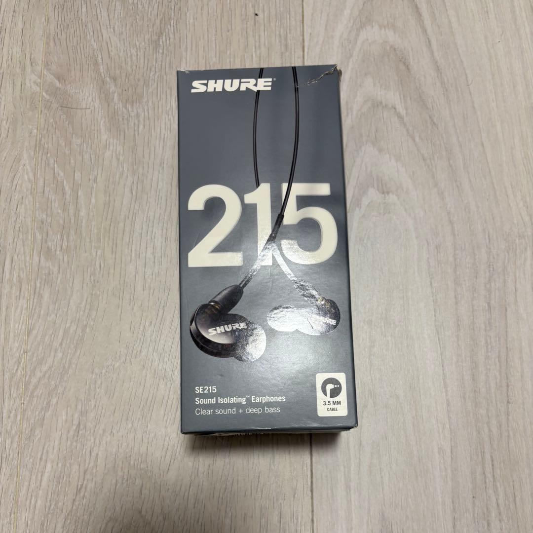 SHURE SE215 有線イヤホン トランスルーセントブラック