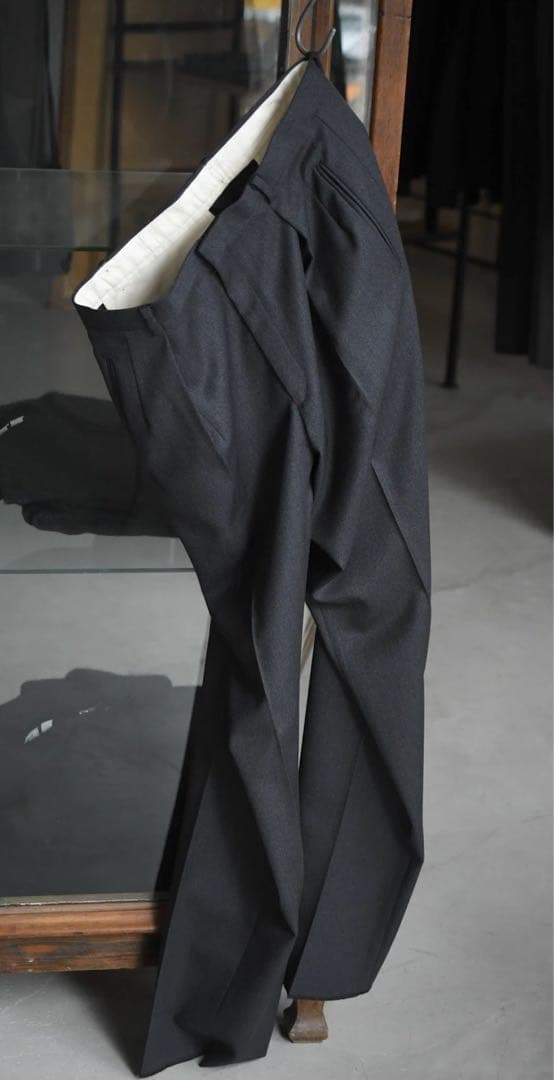 パンツ NEAT Back Satin Gabardine Srousers Gray
