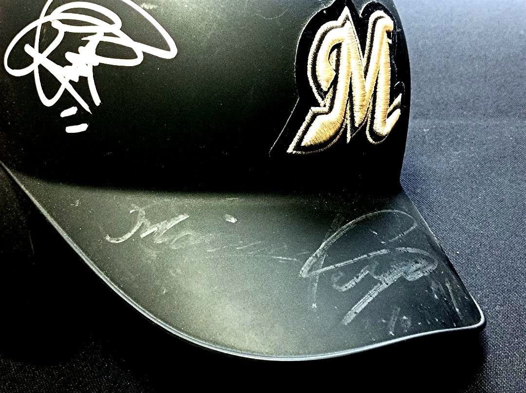 千葉ロッテ 実使用 直筆サイン入り ヘルメット NPB 支給品