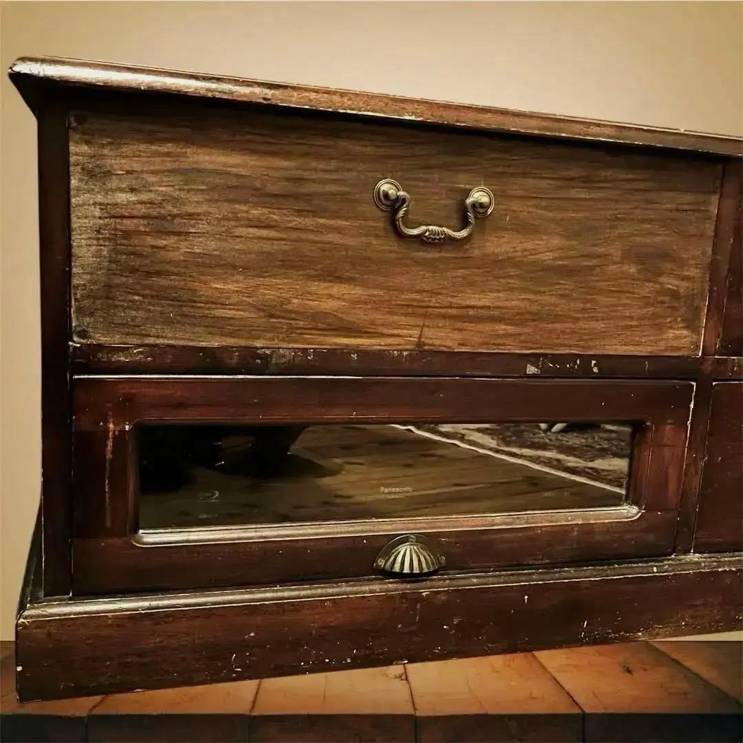 テレビボード　テレビ台　アンティーク風　無垢材　昭和レトロ　民芸家具