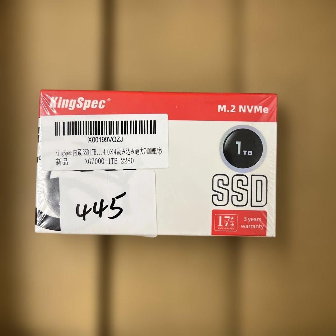 445 KingSpec XG7000 1TB SSD 未開封