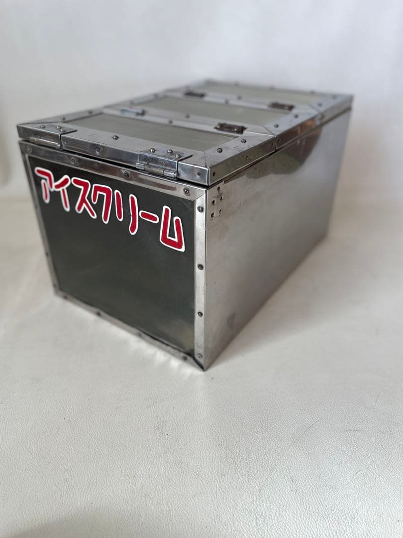 アイスクリーム 携帯ボックス アイス売りの保管ケース ショーケース 昭和レトロ