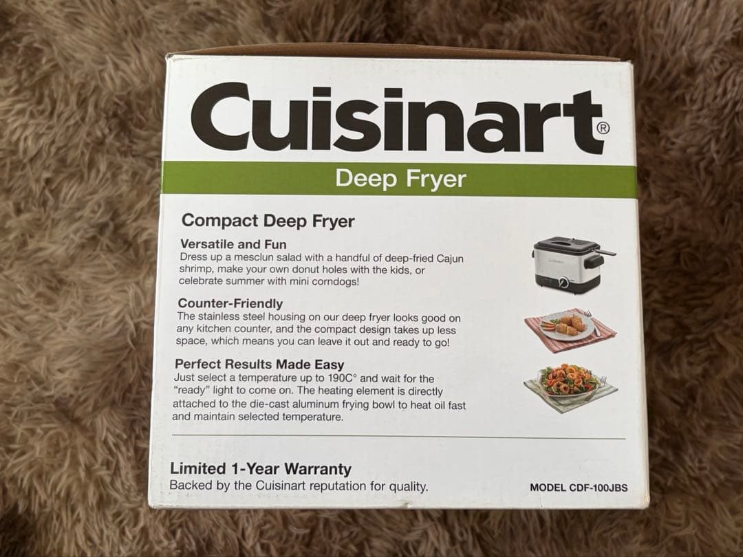【新品・未使用】cuisinart クイジナート deep fryer