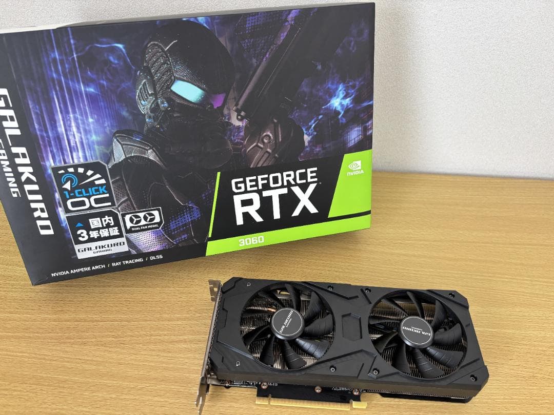 【美品・元箱あり】GALAKURO GeForce RTX 3060 12GB
