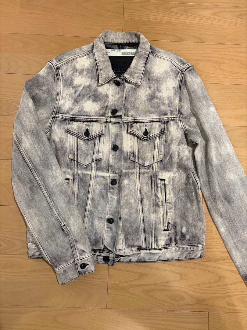 OFF-WHITE デニムジャケット Gジャン グレーブラック