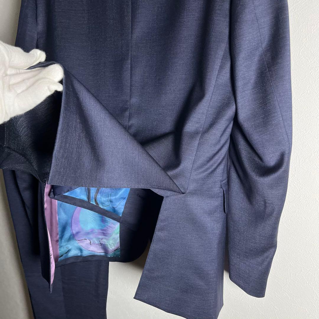 【極美品3ピース】ポールスミス×ZIGNONE セットアップ スーツ 花柄 L