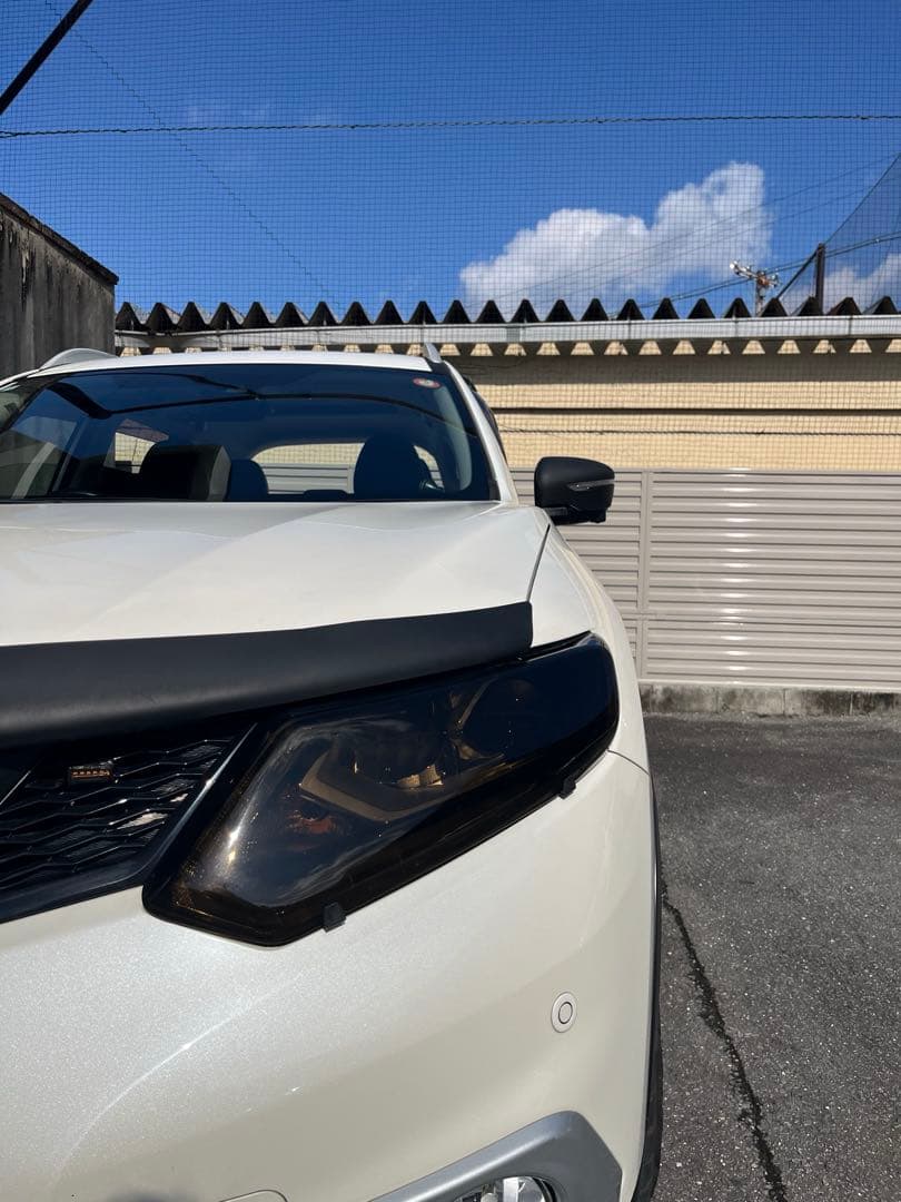 エクストレイル t32ヘッドライトカバー スモーク