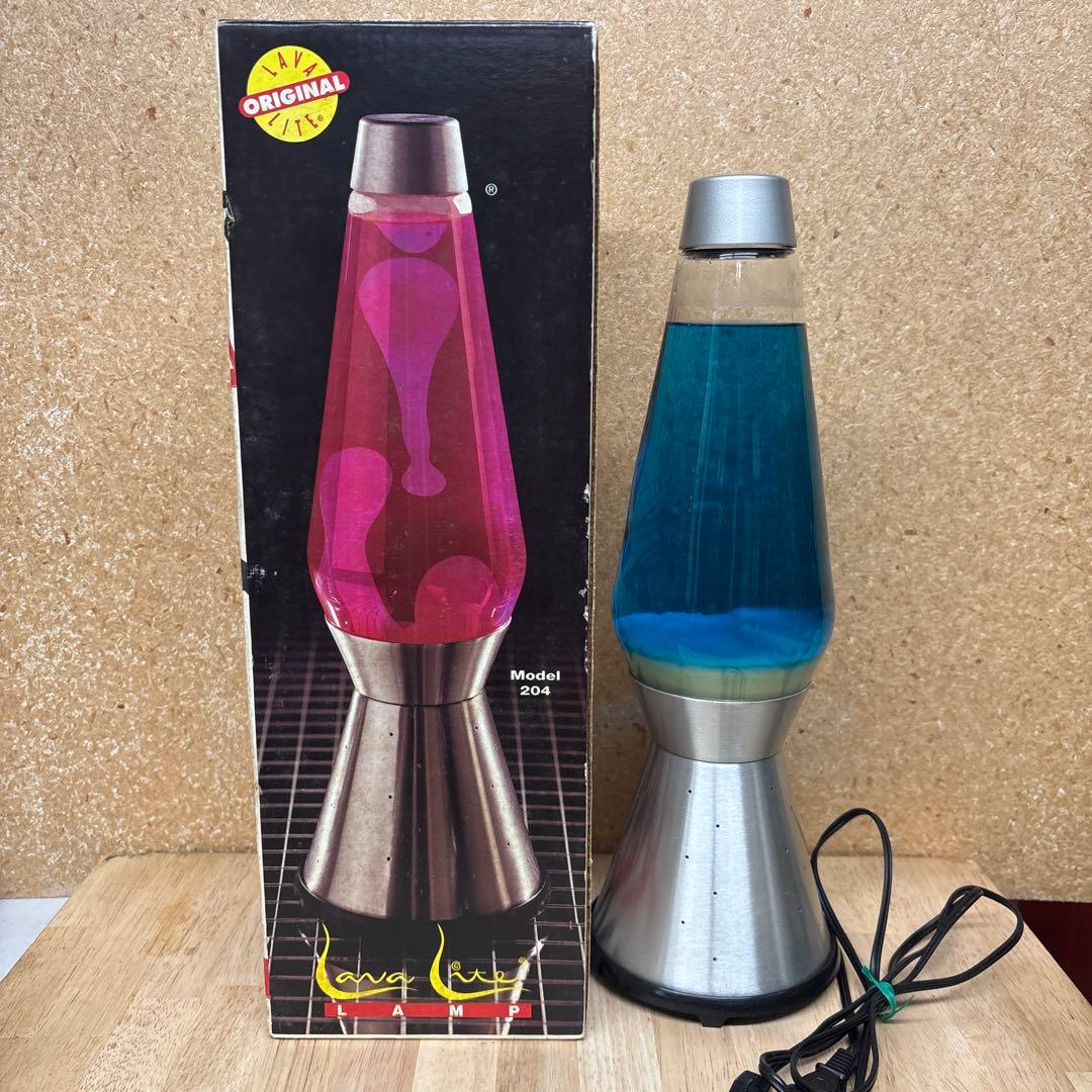 ラバライト　ラバランプ　ブルー×ホワイト