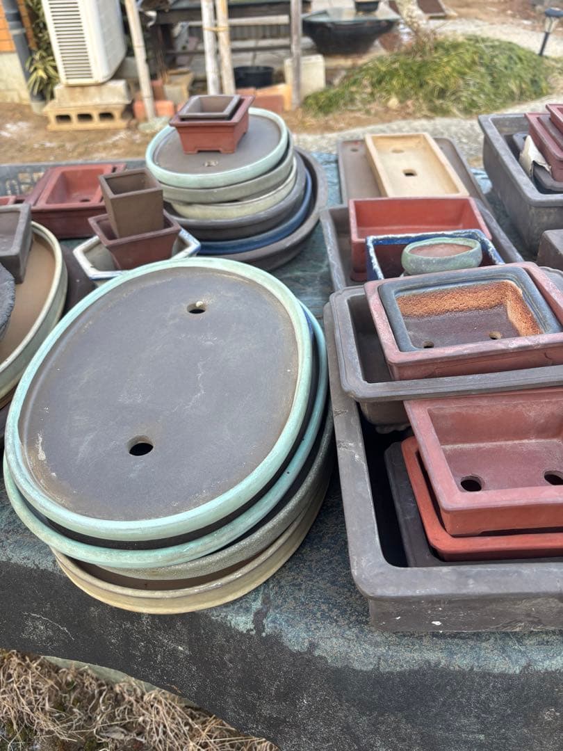 陶器製盆栽鉢セット多数(大小200点以上) ※引き取り限定　まとめ売り