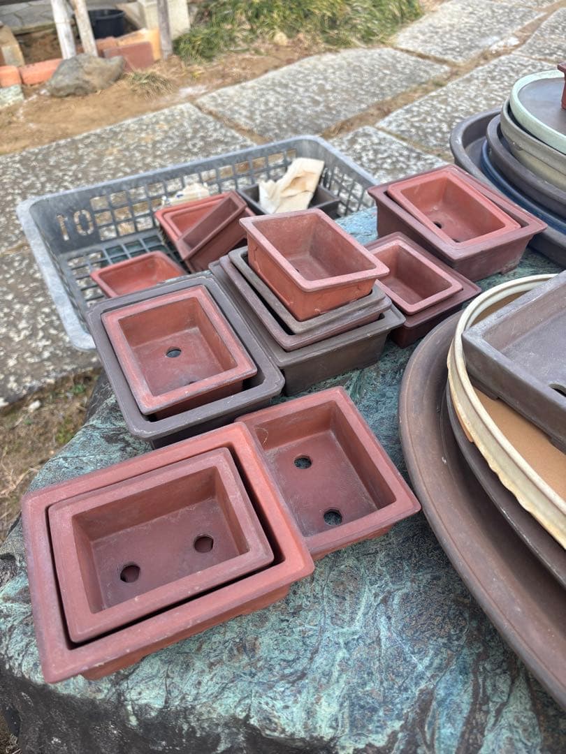 陶器製盆栽鉢セット多数(大小200点以上) ※引き取り限定　まとめ売り