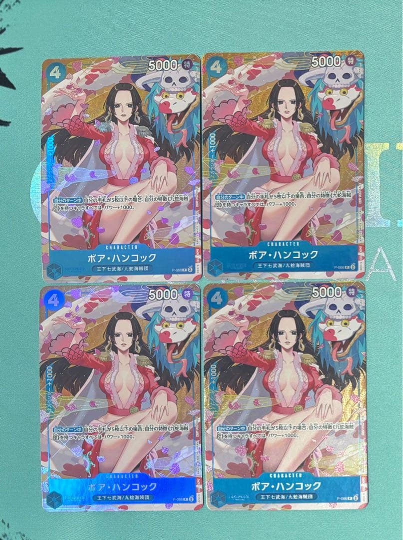 ワンピースカード　ハンコック　プロモ　４枚