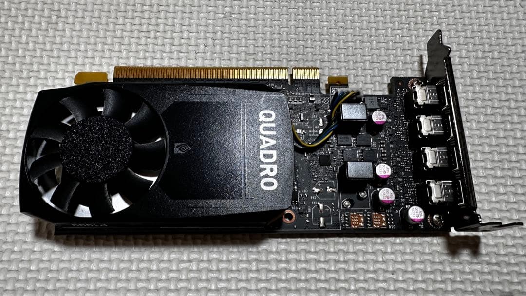 NVIDIA Quadro P1000 (ロープロファイル)