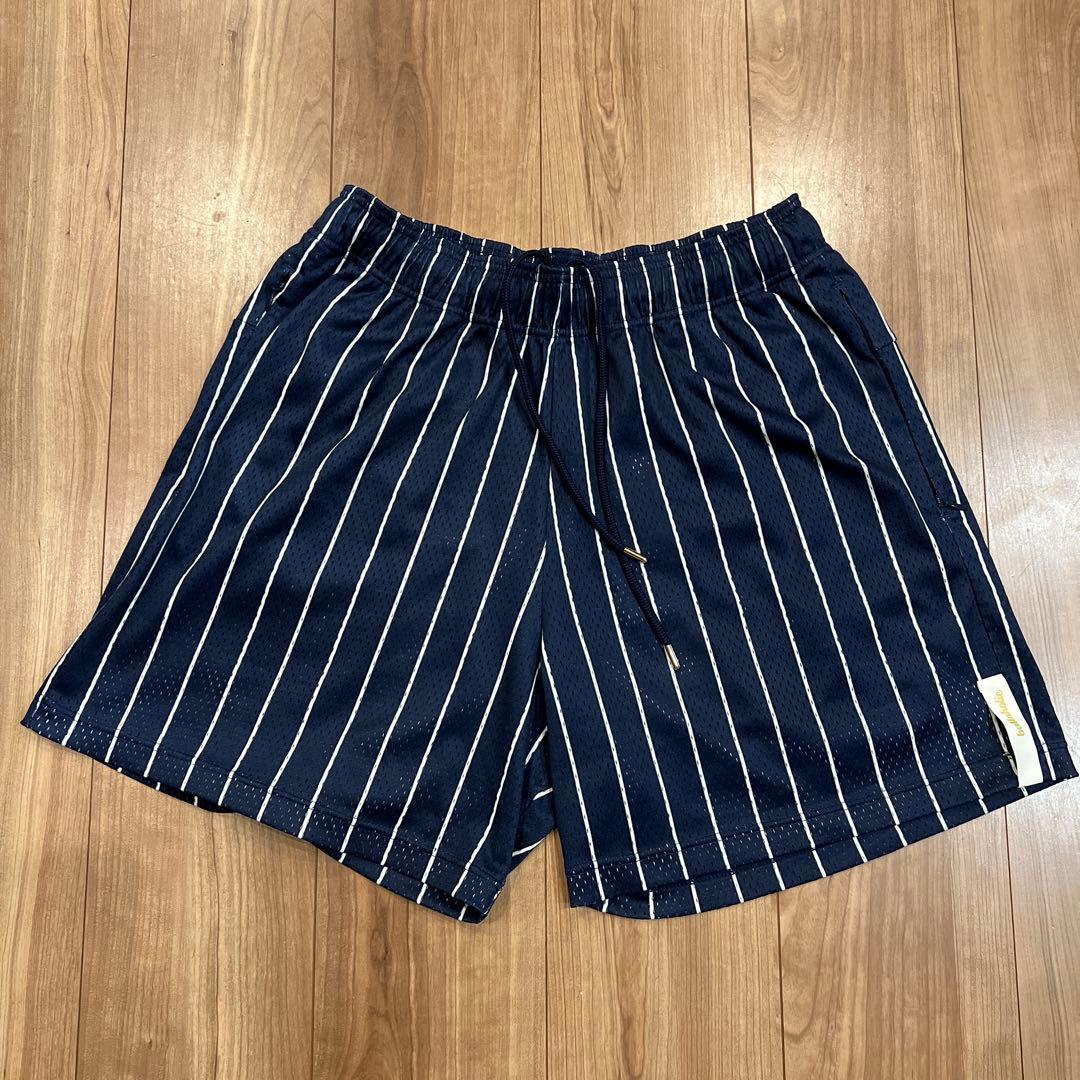 ウェア ballaholic Stripe Mesh Zip Shorts