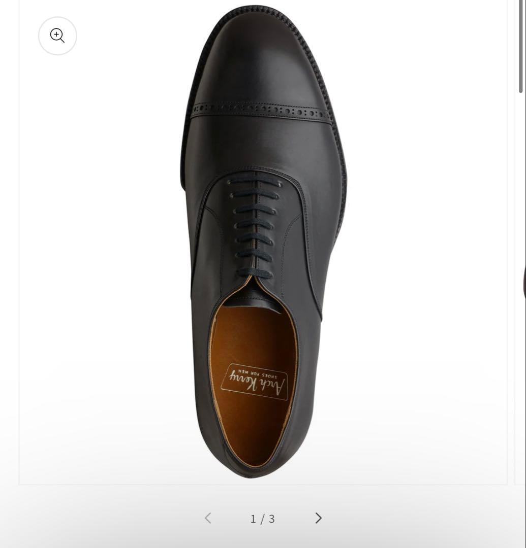 Arch Kerry 黒 レザー ドレスシューズ キャップトゥ 30851