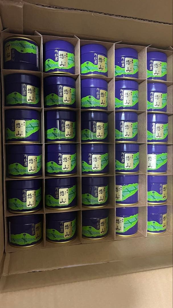 西条園抹茶ゆうざん30g缶 30個セット