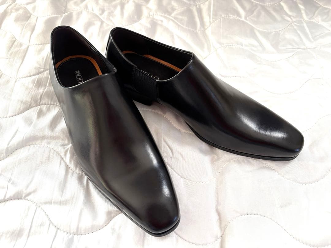 【新品】マドラスモデロ プレーントゥ スリップオン ビジネスシューズ