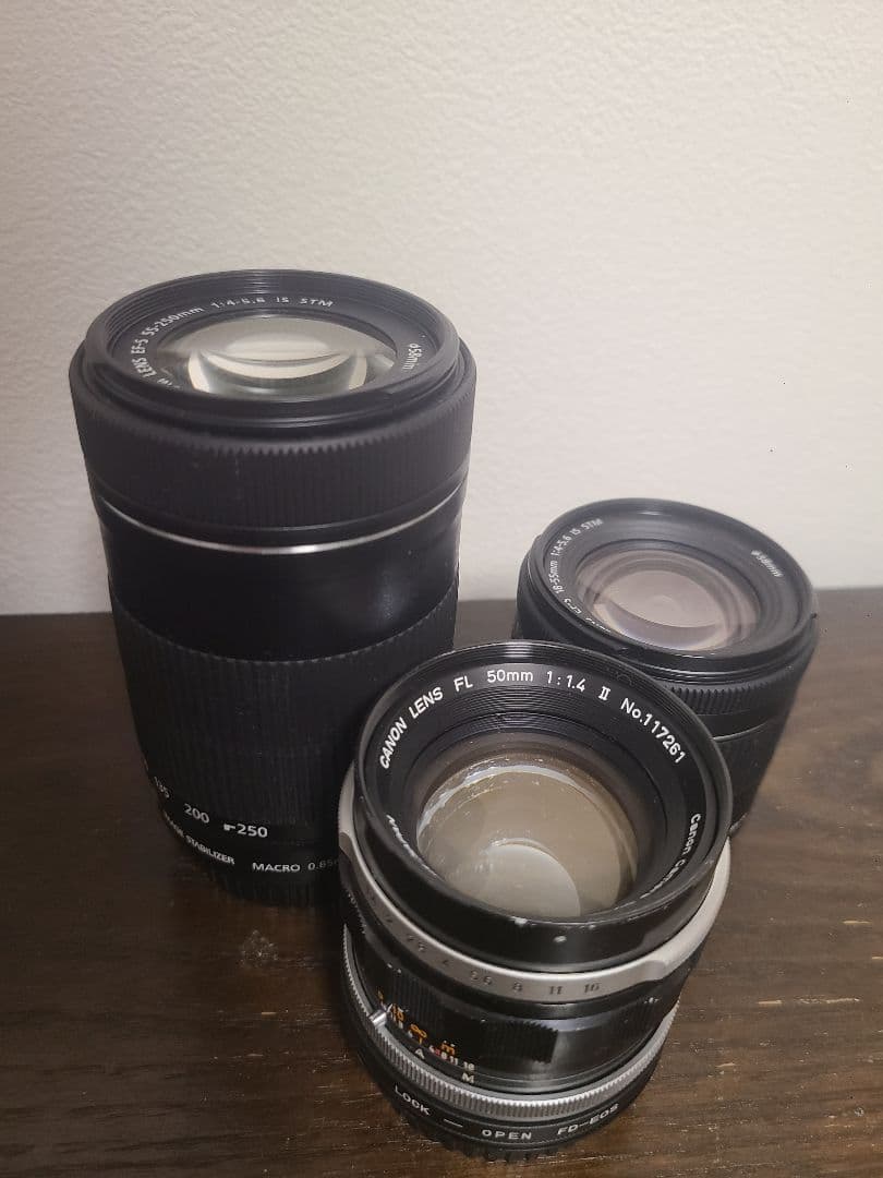 ズームレンズ 250mm & 単焦点レンズ 50mmセット
