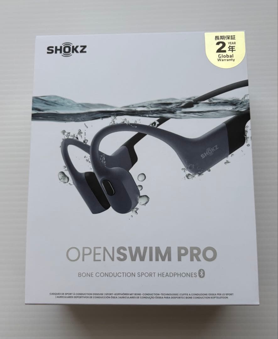 SHOKZ OPEN SWIM PRO 骨伝導イヤホン グレー