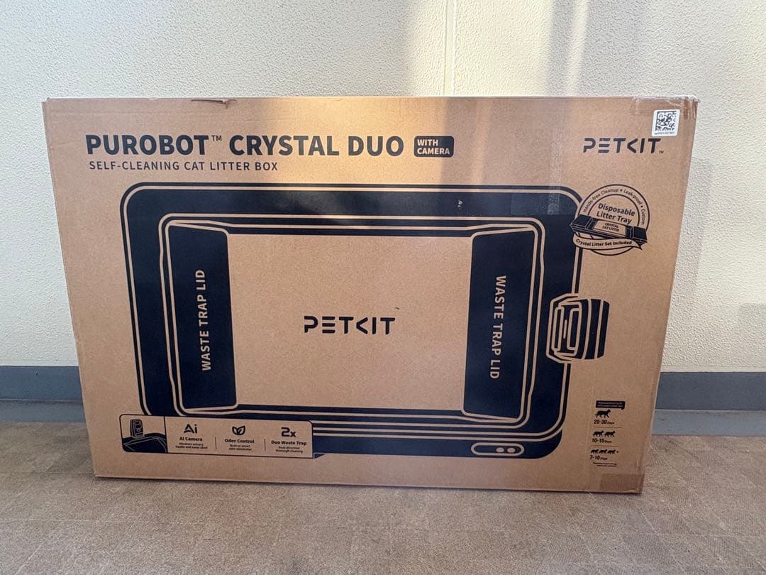 PETKIT 猫トイレ PUROBOT CRYSTAL DUOホワイト