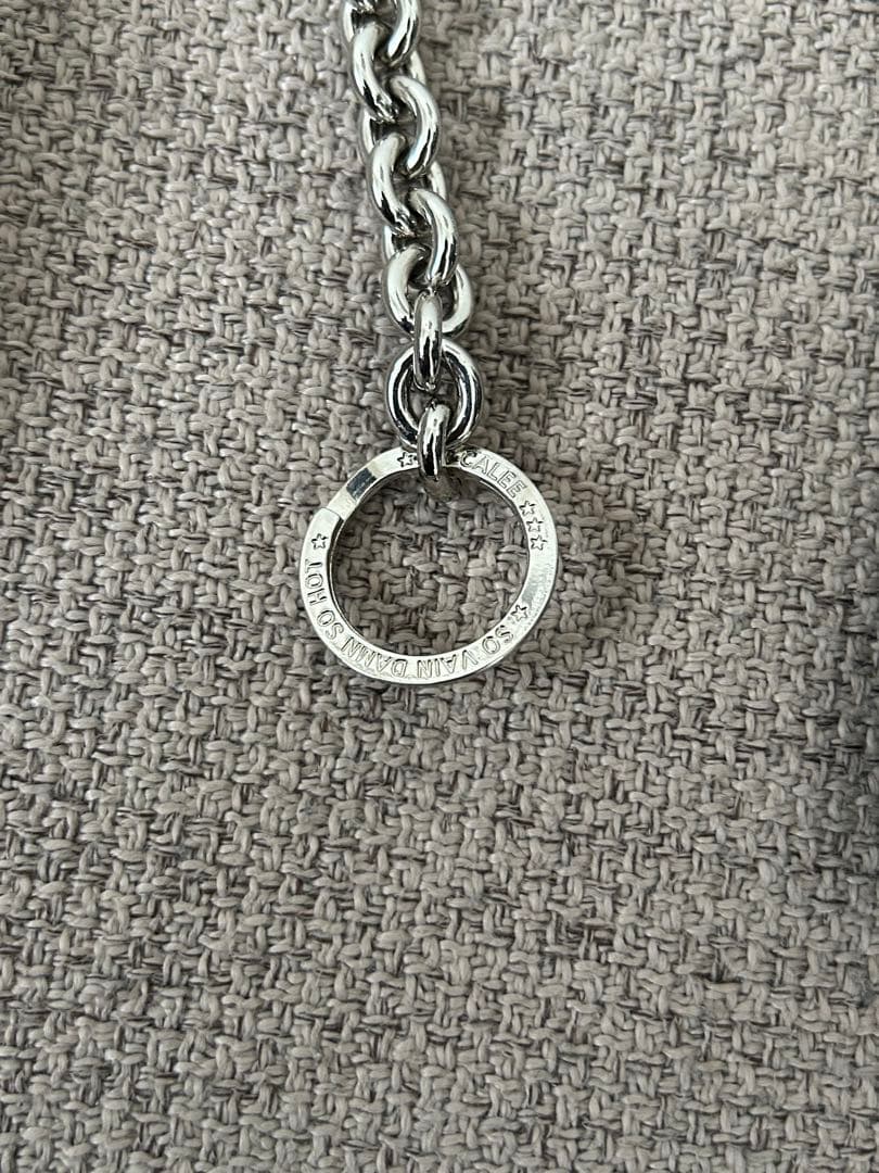 CALEE ウォレットチェーン シルバースターコンチョ付き