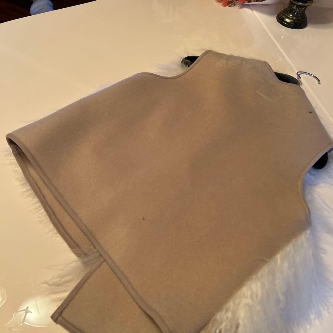 チベットラムファーベスト　ホワイト