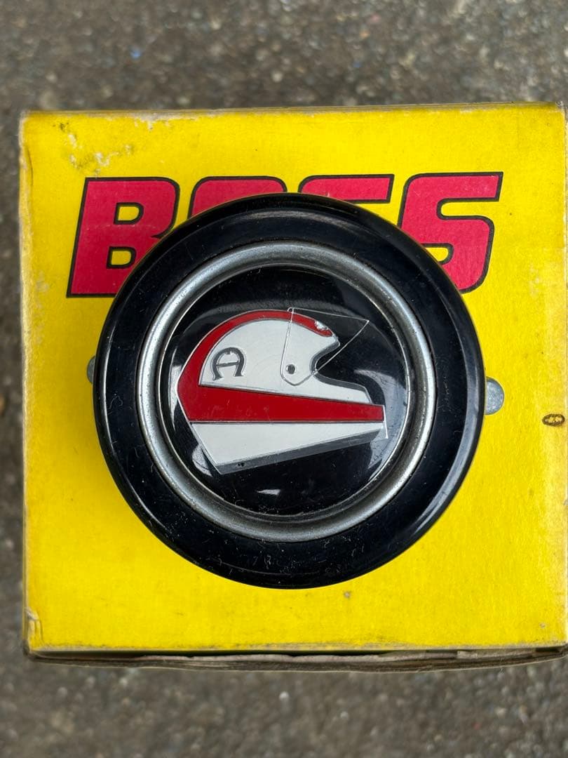 当時物 Clay Regazzoni ステアリングホーンボタン ヘルメット