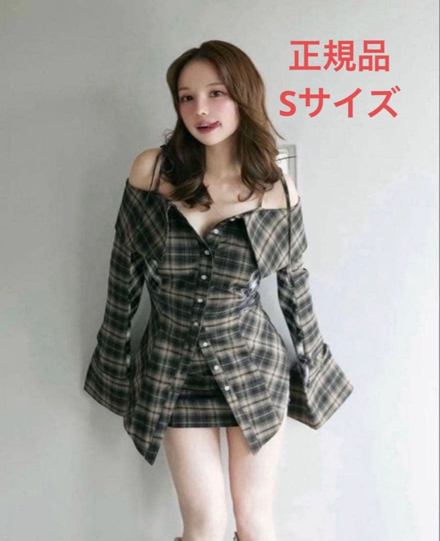 andmary Chloe check set up Sサイズ