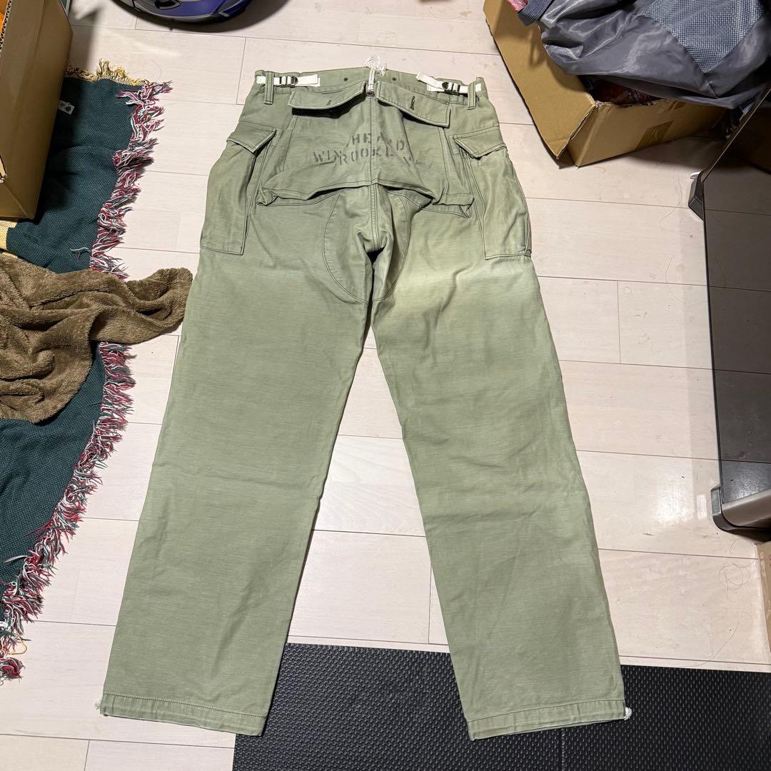 Winiche & Co. バックサテン モンキーパンツ L フェード