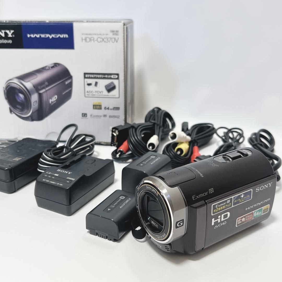 SONY HDR-CX370V ビデオカメラ ブラウン