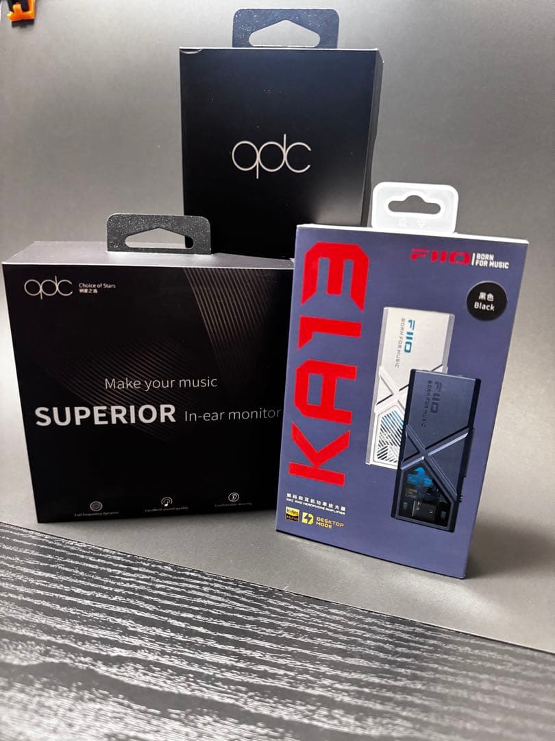 qdc SUPERIOR イヤホン、バランスケーブル、Fiio KA13
