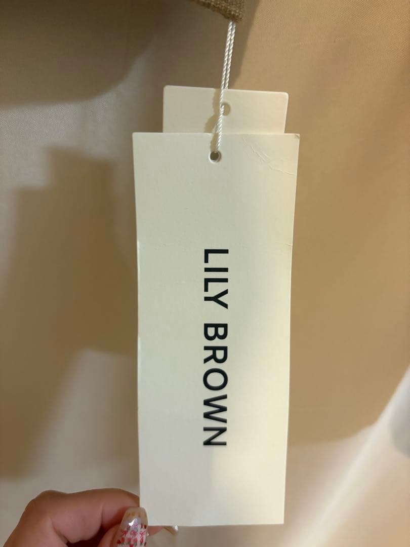 LILY BROWNカシミアブレンドレイヤードカーディガン