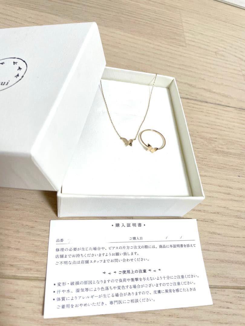 値下げ k10ネックレス リング セット